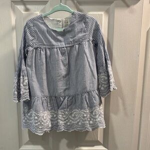 Baby Gap Striped Blue and White Dress